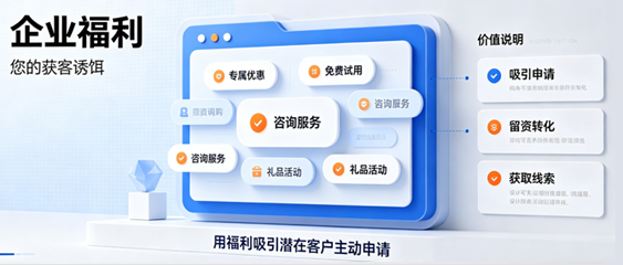 企业福利——您的获客诱饵